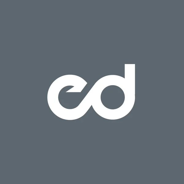 Logotipo das letras E e D — Vetor de Stock