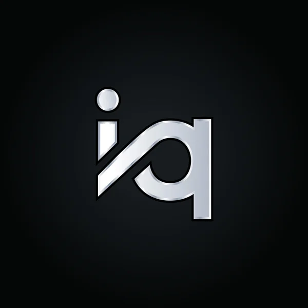 Логотип I и Q Letters — стоковый вектор