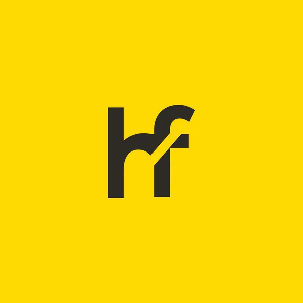 H 和 F 字母标志 — 图库矢量图片