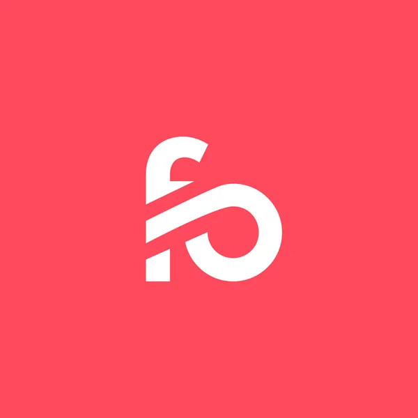 Logotipo de letras F e O —  Vetores de Stock