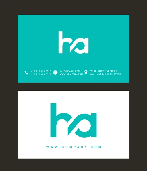 H and A Letters Logo — Stock Vector