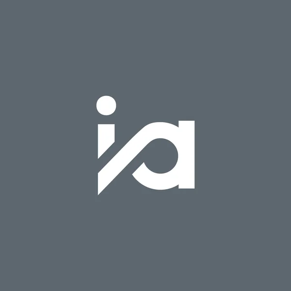 Logotipo de letras I e A —  Vetores de Stock