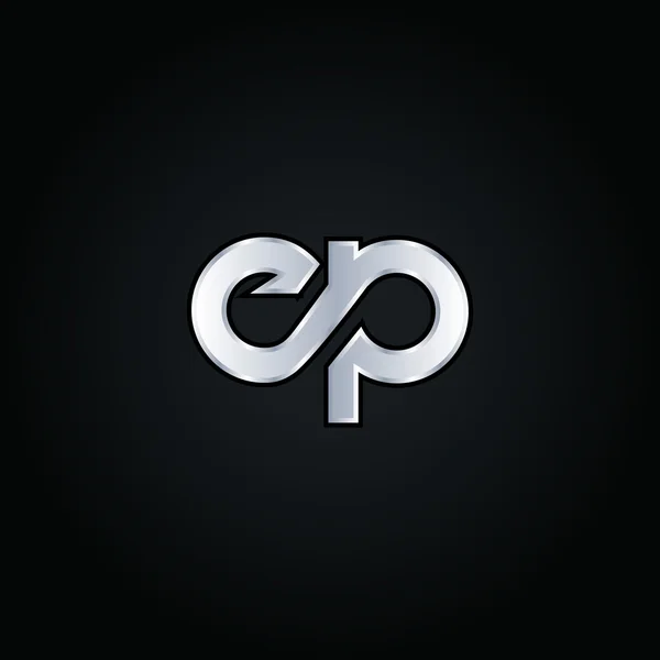E y P Letras Logo — Archivo Imágenes Vectoriales