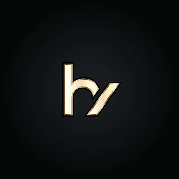 H e Y letras logotipo — Vetor de Stock