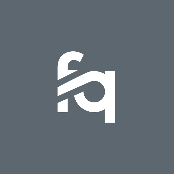 F 和 Q 字母徽标 — 图库矢量图片