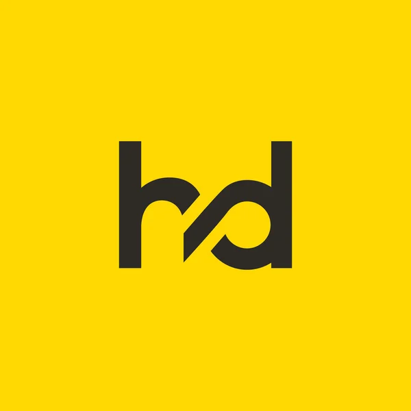 H and D Letters Logo — Διανυσματικό Αρχείο