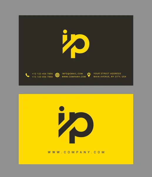 Logo des lettres I et P — Image vectorielle