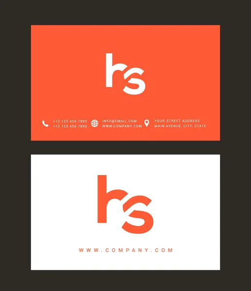 H en S Letters Logo — Stockvector