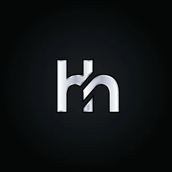 H und h Buchstaben Logo — Stockvektor