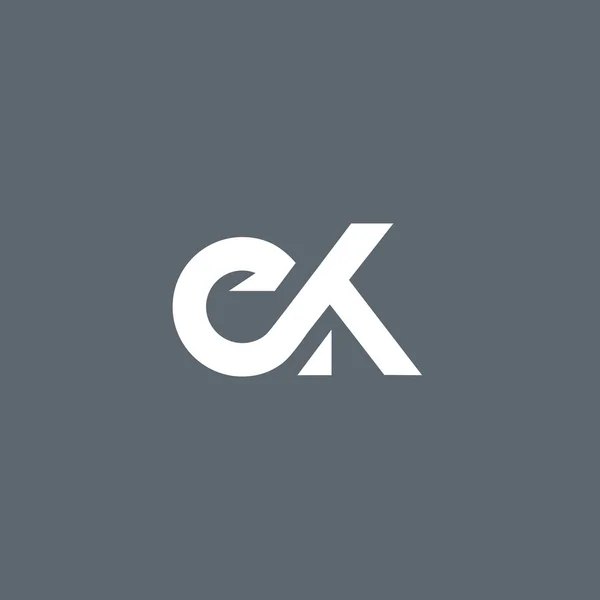 E and K Letters Logo — Διανυσματικό Αρχείο