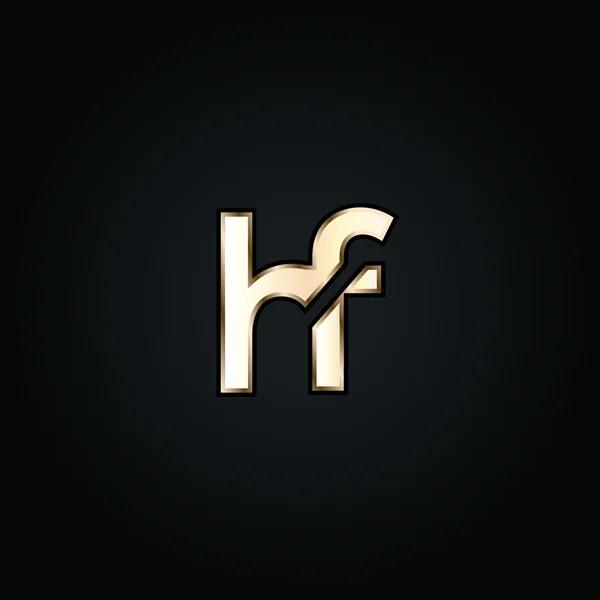 H 和 F 字母标志 — 图库矢量图片