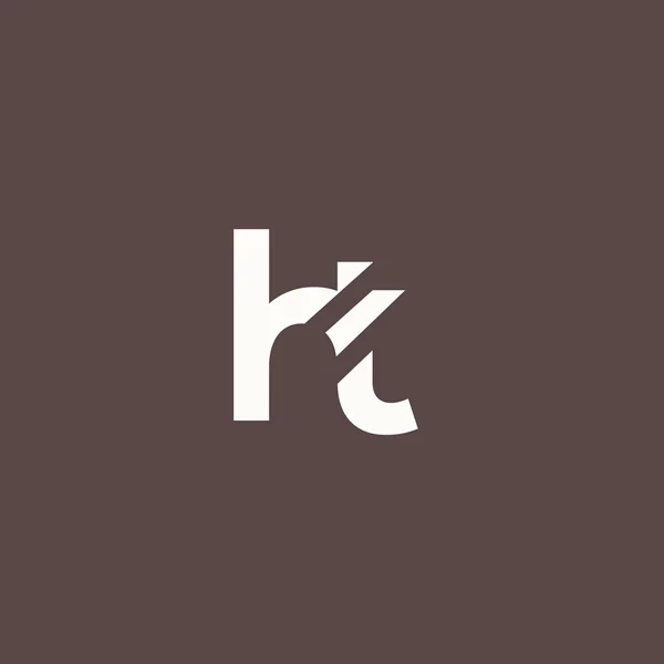 H dan T Huruf Logo - Stok Vektor