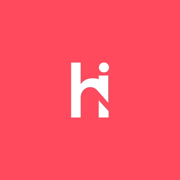 H and I Letters Logo — Stockový vektor