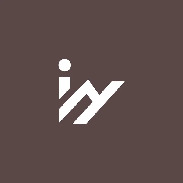 Logotipo de letras I e Y — Archivo Imágenes Vectoriales