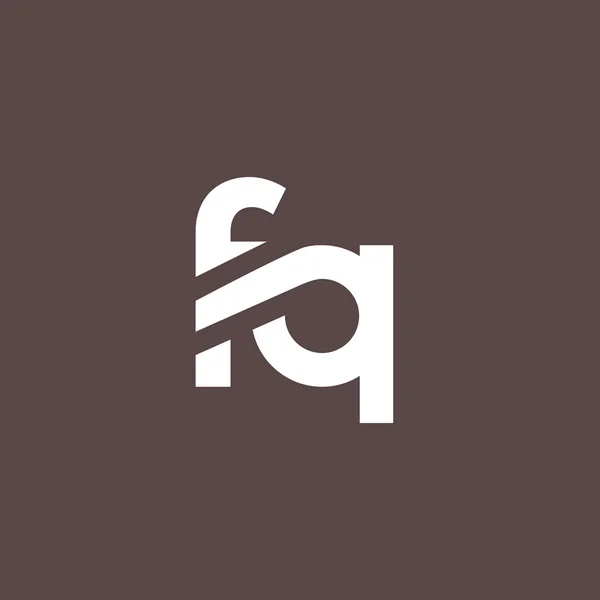 F and Q Letters Logo — Stock vektor