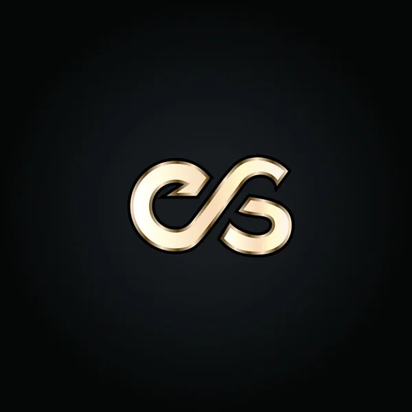 Логотип електронних та S-листів — стоковий вектор