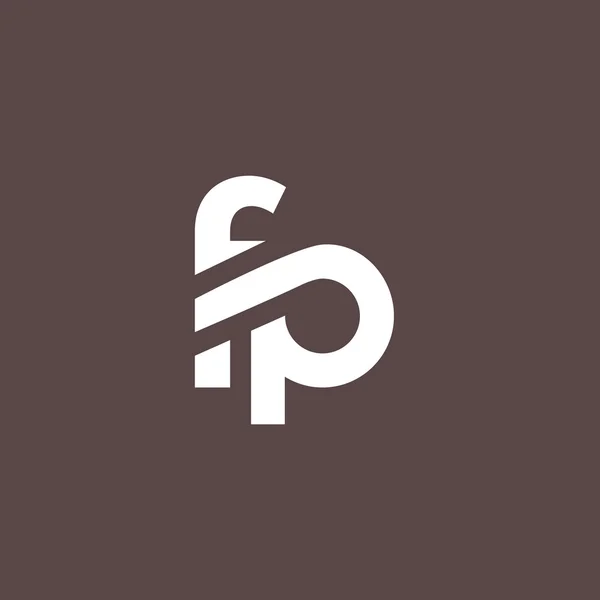 Logotipo das letras F e P —  Vetores de Stock