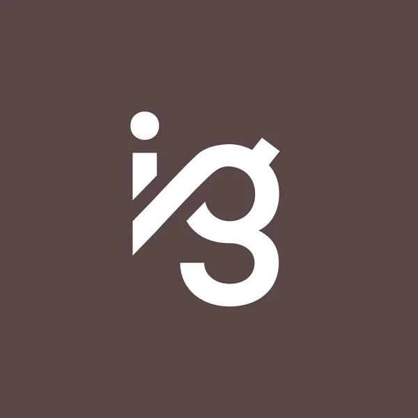 I y G Letras Logo — Archivo Imágenes Vectoriales