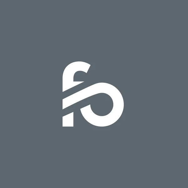 F і логотип літери O — стоковий вектор