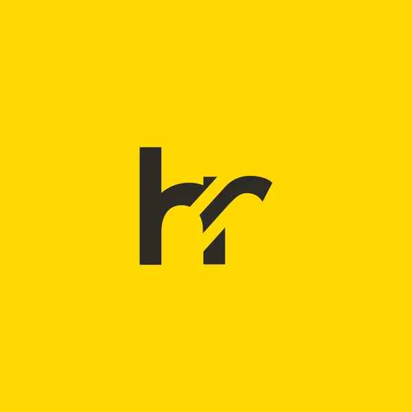 H ve R harfleri Logo — Stok Vektör