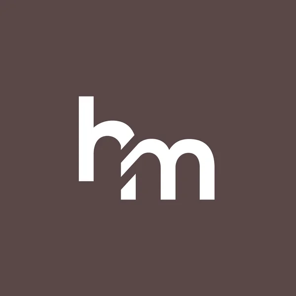H and M Letters Logo — Stock vektor