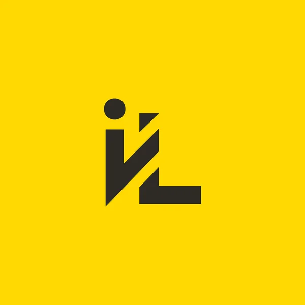 I and L Letters Logo — Stock vektor