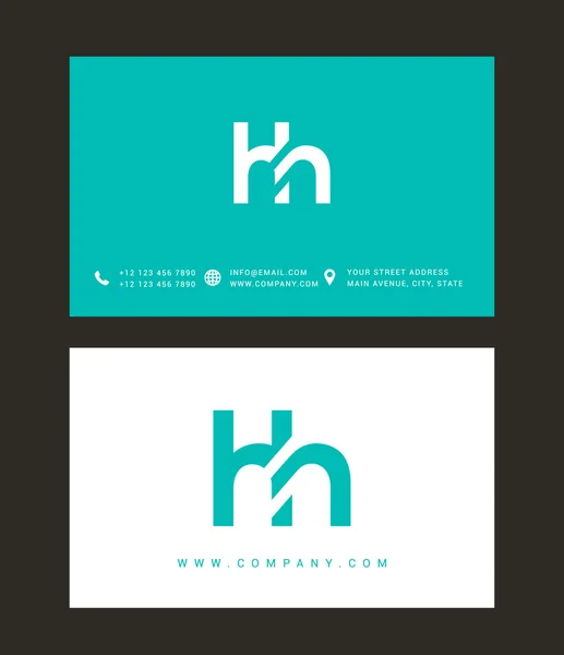 H en H Letters Logo — Stockvector