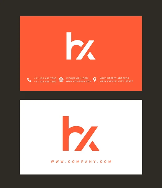 H i Logo litery X — Wektor stockowy