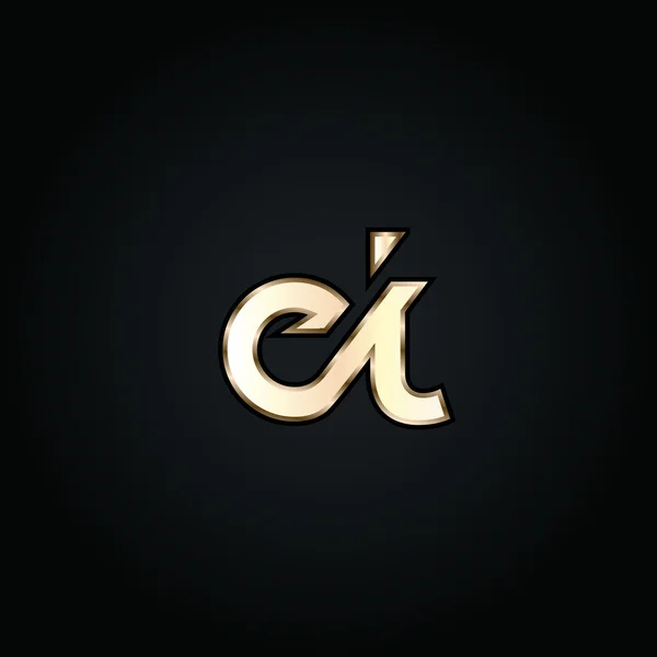 Логотип електронних і T-листів — стоковий вектор