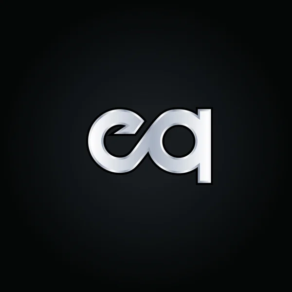 Logo Huruf E dan Q - Stok Vektor