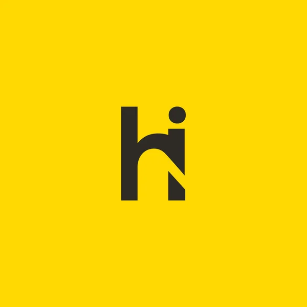 H and I Letters Logo — ストックベクタ