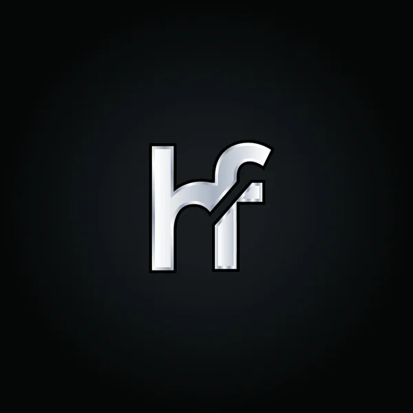 H and F Letters Logo — Stockový vektor