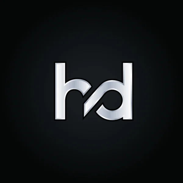 H 和 D 字母标志 — 图库矢量图片
