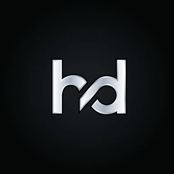 H and D Letters Logo — Stockový vektor