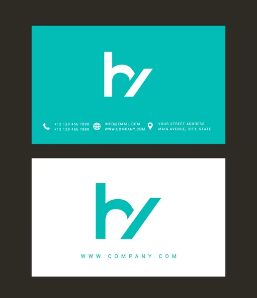 H en Y Letters Logo — Stockvector