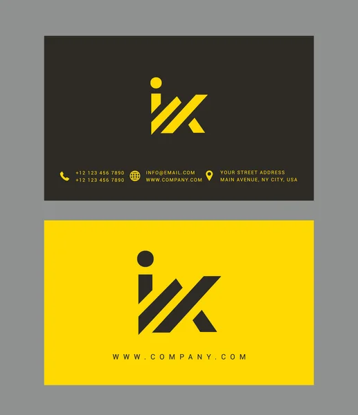 I and X Letters Logo — Stock vektor