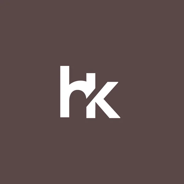 H ve K harf Logo — Stok Vektör