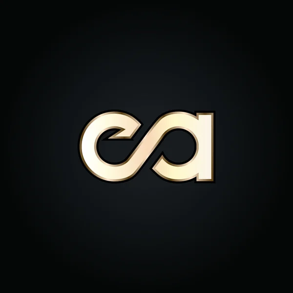 Logotipo de letras E e A —  Vetores de Stock
