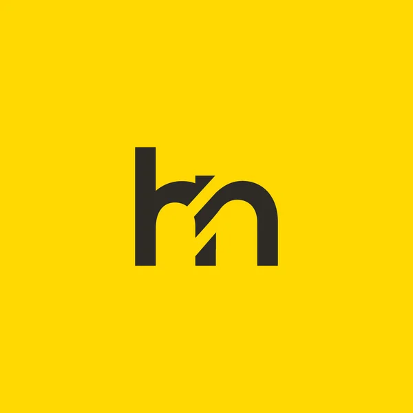 H und n Buchstaben Logo — Stockvektor