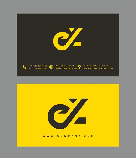 Logotipo de letras E y Z — Vector de stock