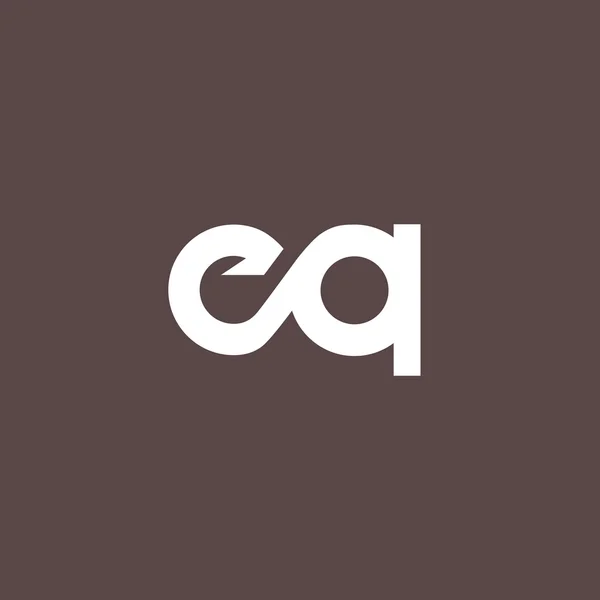 E and Q Letters Logo — Stockový vektor