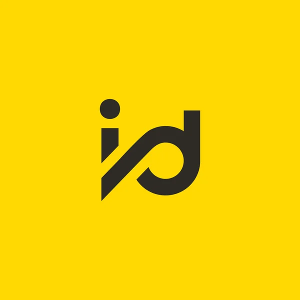 I and D Letters Logo — Stock vektor
