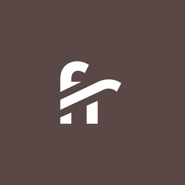 F and R Letters Logo — ストックベクタ