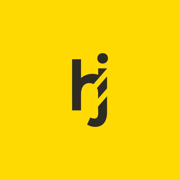 H і логотип букви J — стоковий вектор