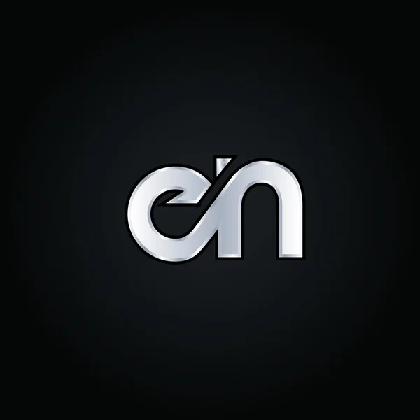 Logo des lettres E et N — Image vectorielle