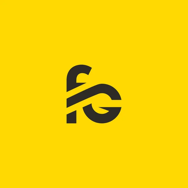 F 和 G 字母徽标 — 图库矢量图片