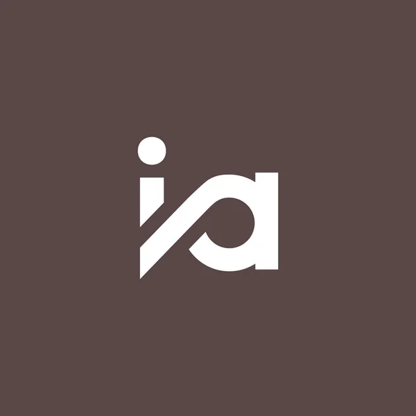 I and A Letters Logo — ストックベクタ