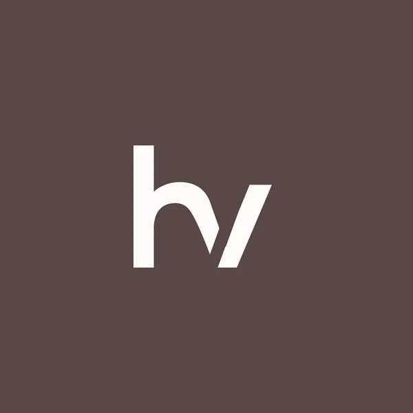 H ve V harf Logo — Stok Vektör