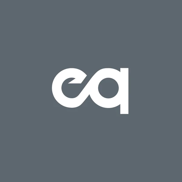Logotipo de letras E e Q — Vetor de Stock