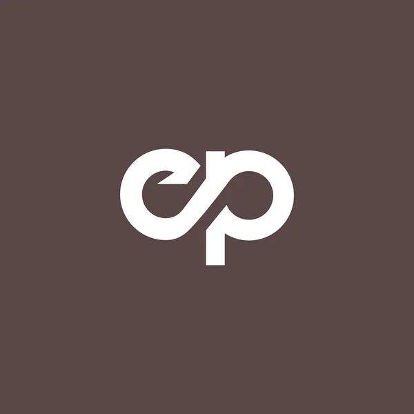 E en P Letters Logo — Stockvector